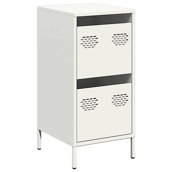 vidaXL Sideboard Weiß 35x39x73,5 cm Kaltgewalzter Stahl 851399 günstig online kaufen