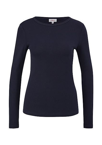 s.Oliver Langarmshirt, mit U-Boot-Ausschnitt günstig online kaufen
