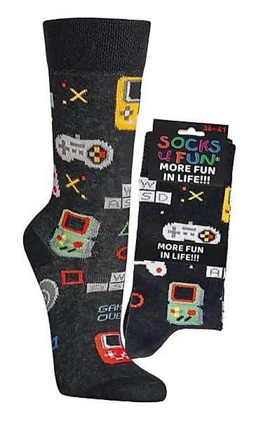 Socks 4 Fun Freizeitsocken Socks 4 Fun Motiv Gaming 2-er Bündel (2-er Bünde günstig online kaufen