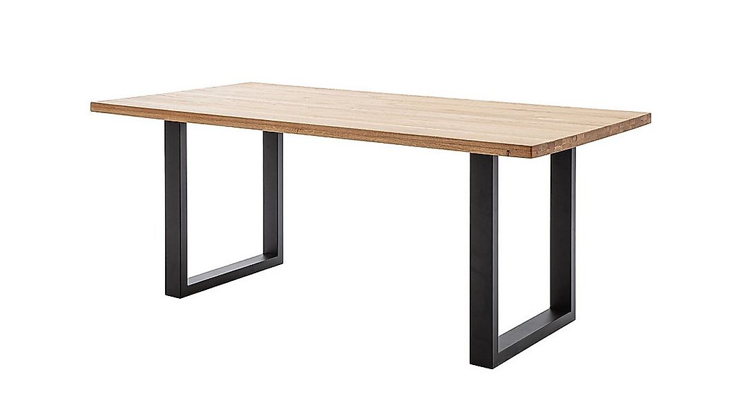 Massivart® Esstisch GRENO 180 x 90 cm / Massivholztisch Wildeiche geölt, 40 günstig online kaufen