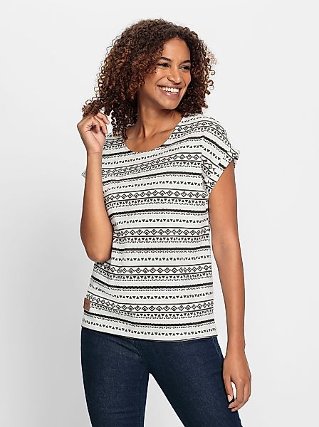 Casual Looks Print-Shirt "Print-Shirt" 1 Stk. tlg. günstig online kaufen