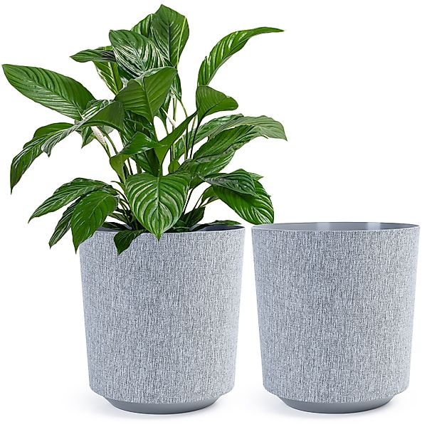 KONZEPT Blumentopf Pflanztopf in Textil-Optik (2 günstig online kaufen