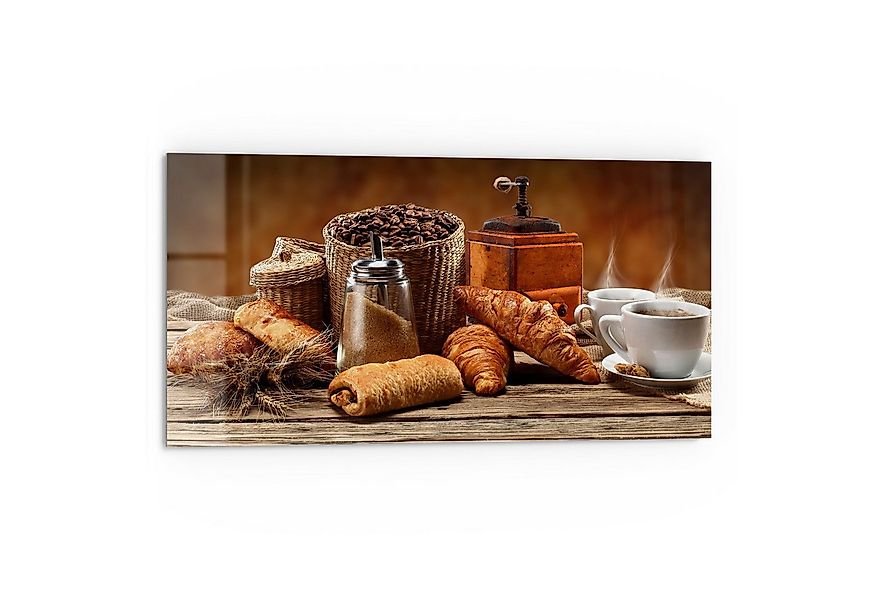 DEQORI Küchenrückwand 'Genussvolle Pause', Glas Spritzschutz Badrückwand He günstig online kaufen