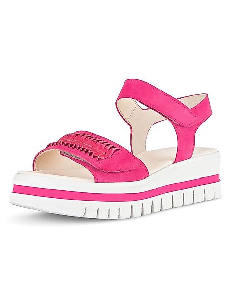 Gabor Sandalen Veloursleder/Textil Keilsandalette günstig online kaufen