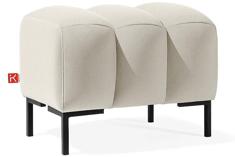 KONSIMO® Sitzhocker Polsterhocker PECCO hergestellt in der EU, Veloursstoff günstig online kaufen