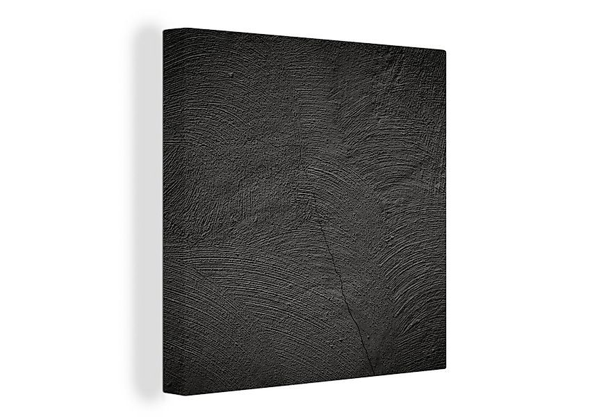 OneMillionCanvasses® Leinwandbild Konkreter Druck - Industriell - Schwarz, günstig online kaufen