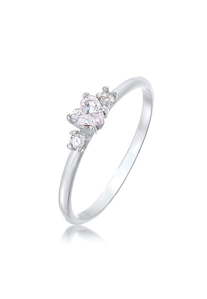 Elli Fingerring Herz Zirkonia Liebe Verlobung günstig online kaufen