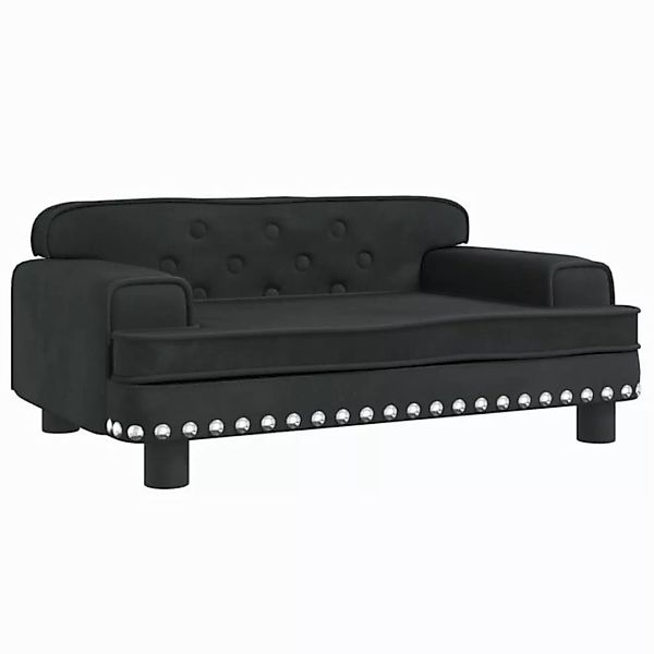 vidaXL Kindersofa Kindersofa Schwarz 70x45x30 cm Samt Kindercouch Kindermöb günstig online kaufen