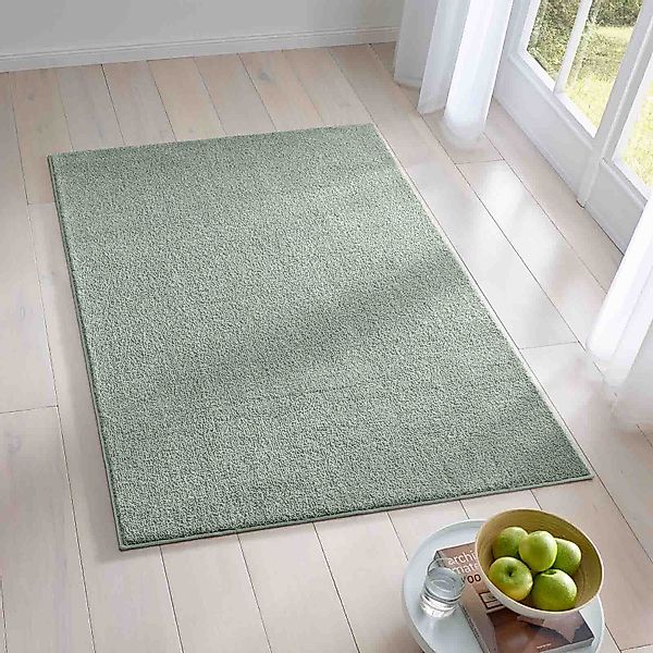 TaCa Home Teppich Kurzflor-Frisee-Teppich, rechteckig, Höhe: günstig online kaufen
