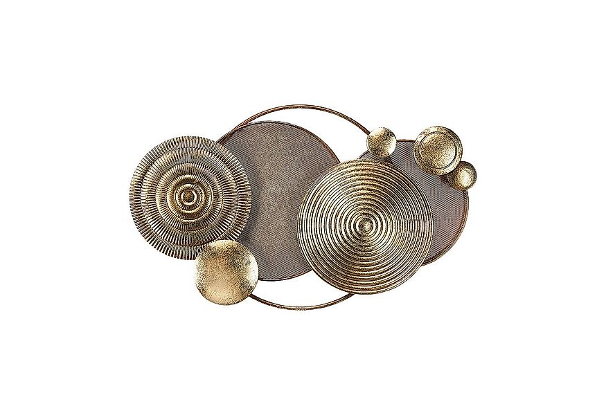 Kobolo Wandbild Metallbild GOLDEN 3D aus Metall in Goldtönen, Industrial Lo günstig online kaufen