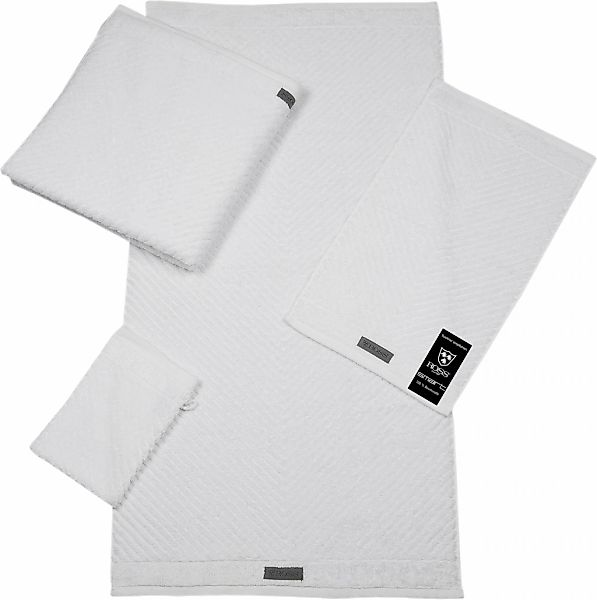 ROSS Handtuch "Smart" Uni-Rippe mit Velourslabel günstig online kaufen