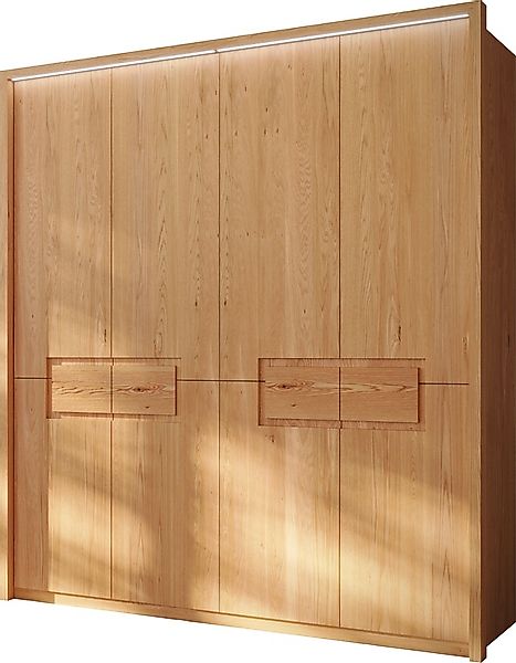 Home affaire Kleiderschrank »Léopoldine, aus Kernbuche, inkl. Passepartout« günstig online kaufen
