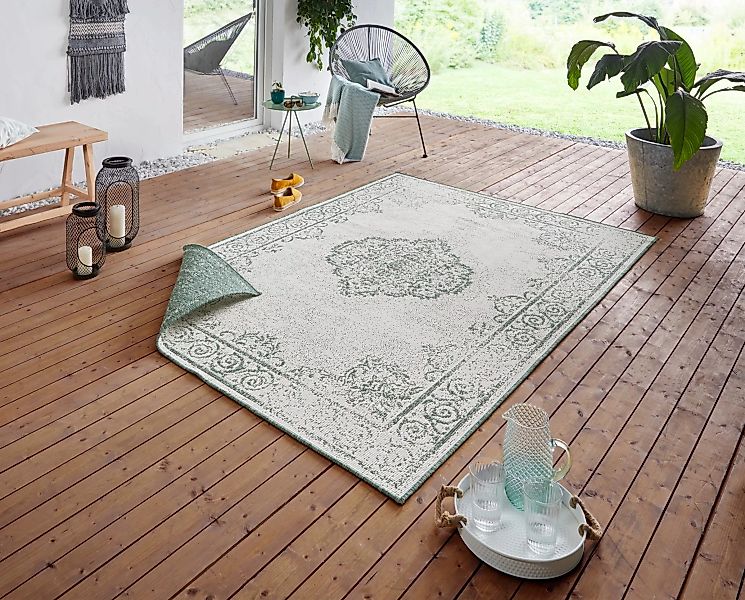 NORTHRUGS Teppich »CEBU Wendeteppich«, rechteckig, 5 mm Höhe, In-& Outdoor, günstig online kaufen