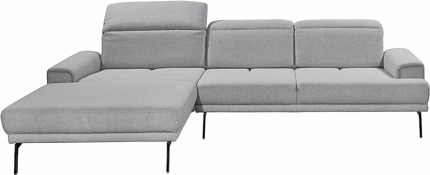 Musterring Ecksofa "MR 4580", mit Kopf- und Sitztiefenverstellung, Metallfu günstig online kaufen