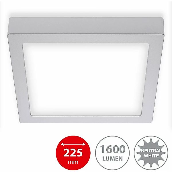 Briloner LED-Decken-& Wandlampe Fire Chrom Matt günstig online kaufen