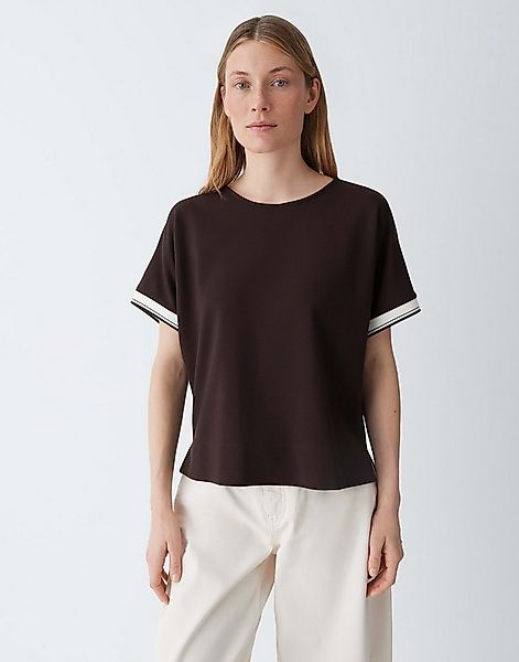 OPUS Sweatshirt Boxy Sweatshirt mit sportlichem Kontrastbündchen Kleine Sei günstig online kaufen