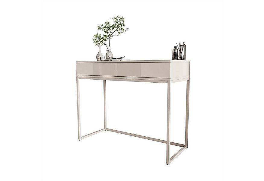 Lookway Konsolentisch BLANCO GLAMOUR Konsole in Kaschmir auf Gestell (1x Ko günstig online kaufen