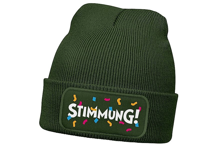 MoonWorks Strickmütze Damen Beanie mit Patch Strickmütze mit Spruch Stimmun günstig online kaufen