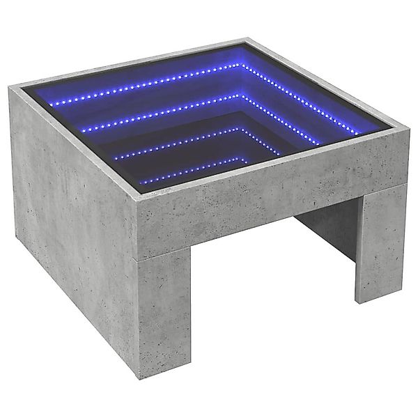 vidaXL Couchtisch Couchtisch mit Infinity-LED Betongrau günstig online kaufen