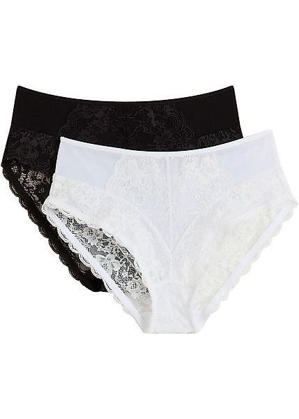 bonprix Maxislip (Packung, 2-St) im Doppelpack, aus Polyamid und Elasthan, günstig online kaufen