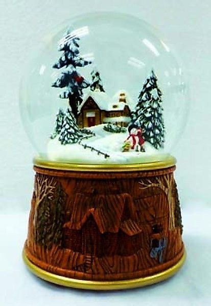 Musicboxworld Spieluhr Kugel Schneemann bauen günstig online kaufen