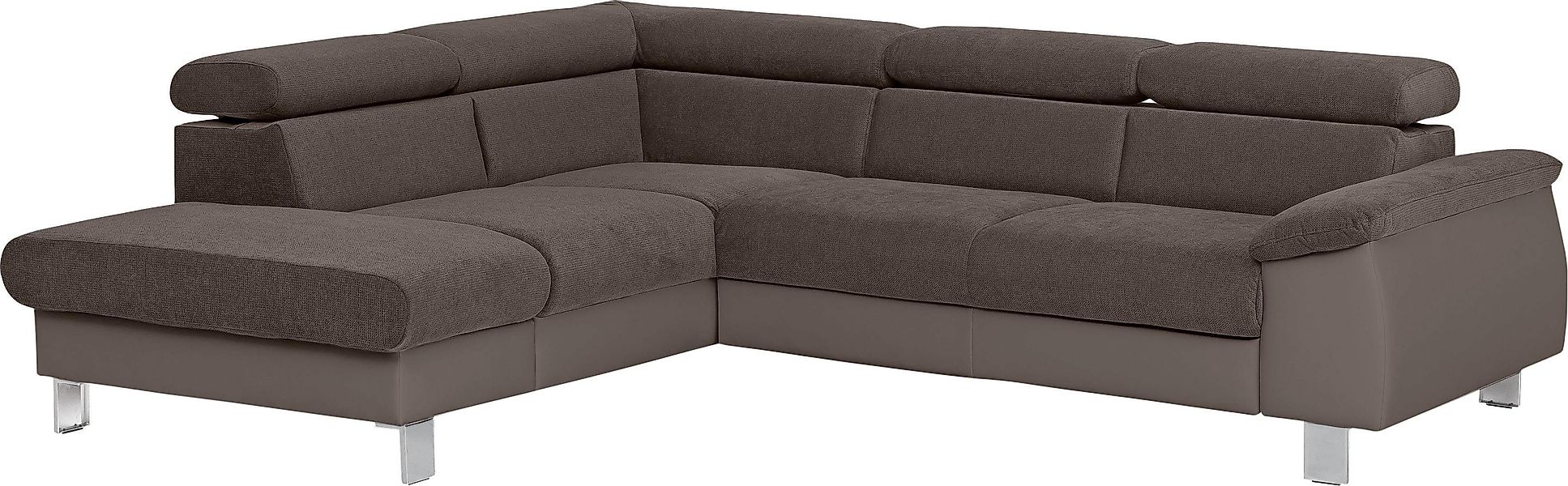 COTTA Ecksofa "Komaris L-Form, B: 249 cm", mit Kopfteilverstellung, optiona günstig online kaufen