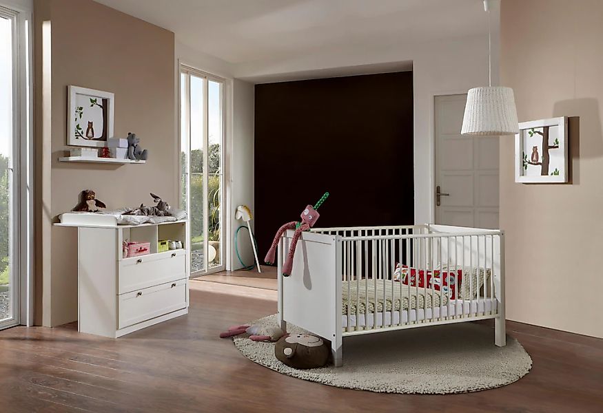 Wimex Babymöbel-Set "Helsingborg" Spar-Set, 2 Stk. tlg. Bett + Wickelkommod günstig online kaufen