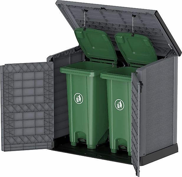 VCM Gerätehaus "StoreAway Mülltonnenbox Gartenhaus 1200 L" günstig online kaufen