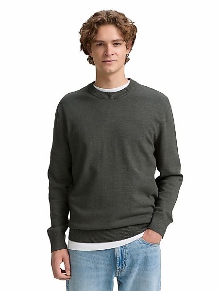TOM TAILOR Denim Strickpullover, in melierter Optik günstig online kaufen