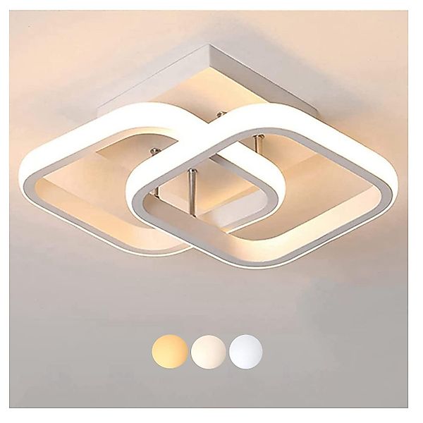 ibettertec Deckenleuchten LED Dimmbar Deckenleuchte 3-Farbige Decken-Lampe, günstig online kaufen