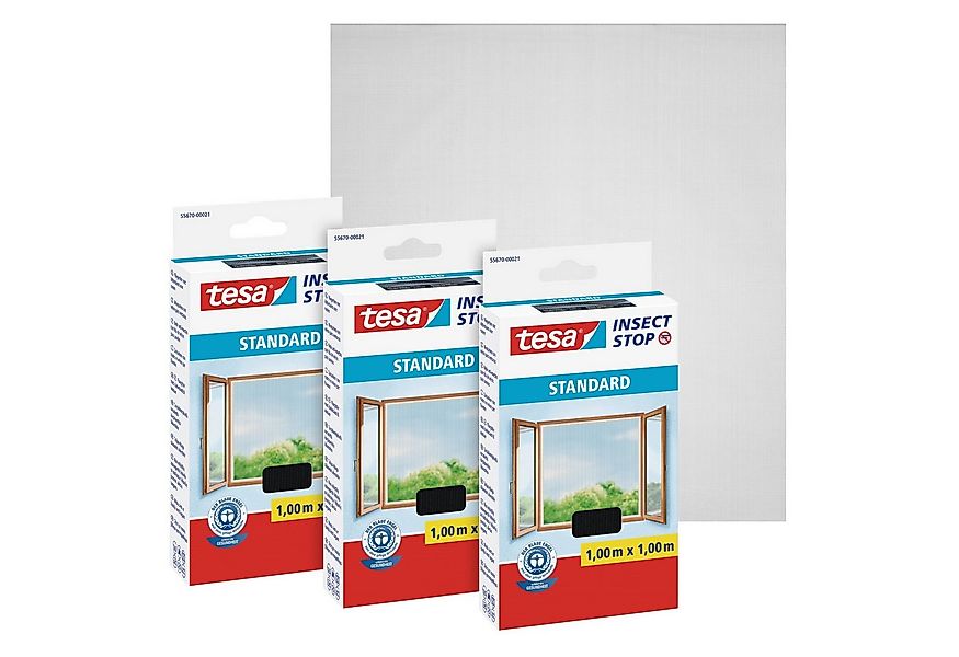 tesa Fliegengitter-Gewebe Insect Stop Standard Fliegengitter für Fenster, ( günstig online kaufen