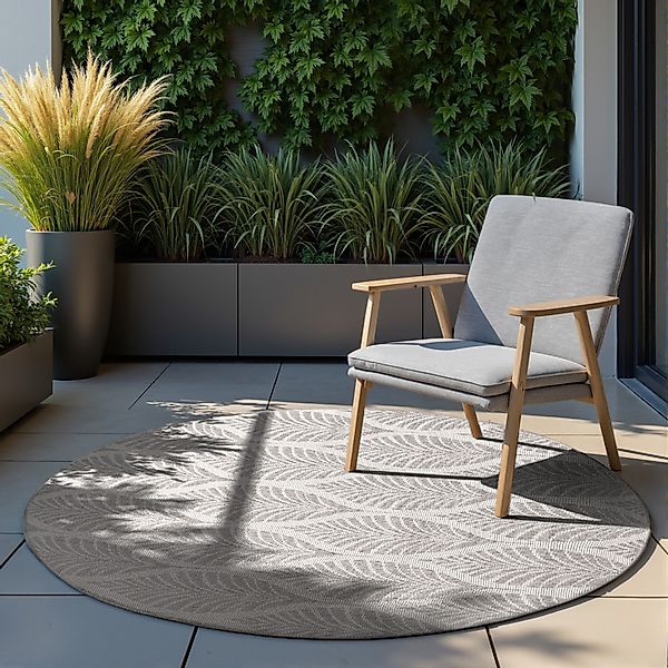 NORTHRUGS Outdoorteppich »Liora Wendeteppich«, rund, 5 mm Höhe, In und Outd günstig online kaufen