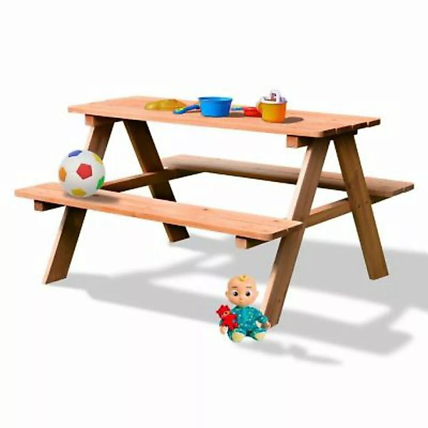 Coemo Picknicktisch aus Holz braun günstig online kaufen