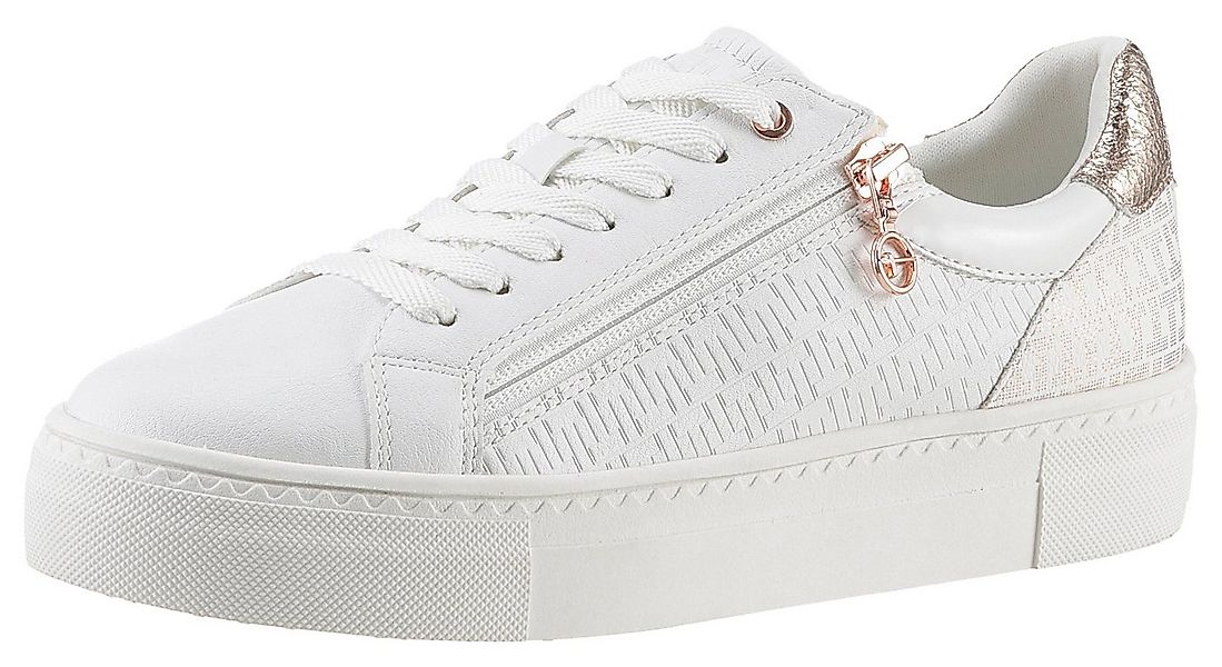 Tamaris Plateausneaker, Freizeitschuh, Halbschuh, Schnürer mit Besätzen und günstig online kaufen