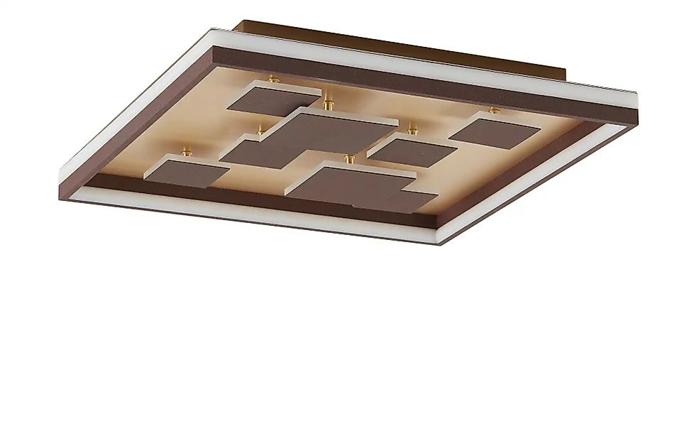Fischer-Honsel LED-Deckenleuchte braun-rost  eckig   ¦ braun ¦ Maße (cm): B günstig online kaufen