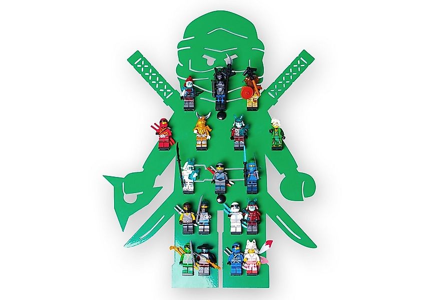 moin minis Wandregal moin minis Ninja Grün Kinderzimmer Regal für 18 Minifi günstig online kaufen