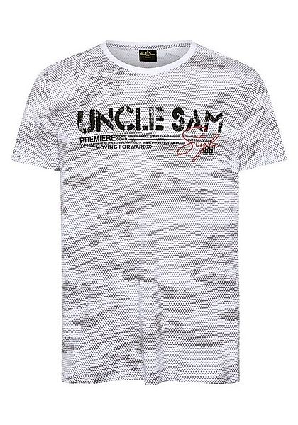 Uncle Sam Print-Shirt im Logo-Look günstig online kaufen