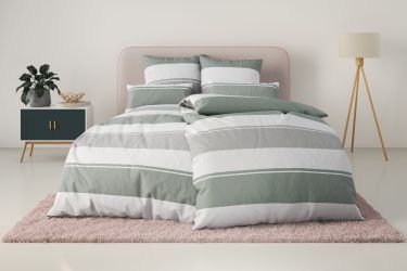 Home affaire Bettwäsche "Yonne" 2 Stk. tlg. in frischen Farben, gestreifte günstig online kaufen