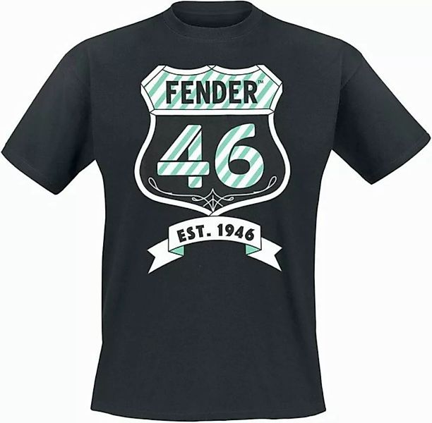 Fender Print-Shirt FENDER T-Shirt EST 1946 schwarz S M L XL günstig online kaufen