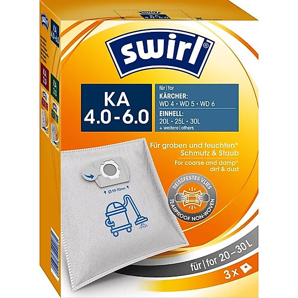 Swirl KA 4.0-6.0 Staubsaugerbeutel 3 St günstig online kaufen