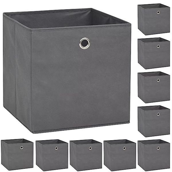vidaXL Aufbewahrungsbox Aufbewahrungsboxen 10 Stk Vliesstoff günstig online kaufen