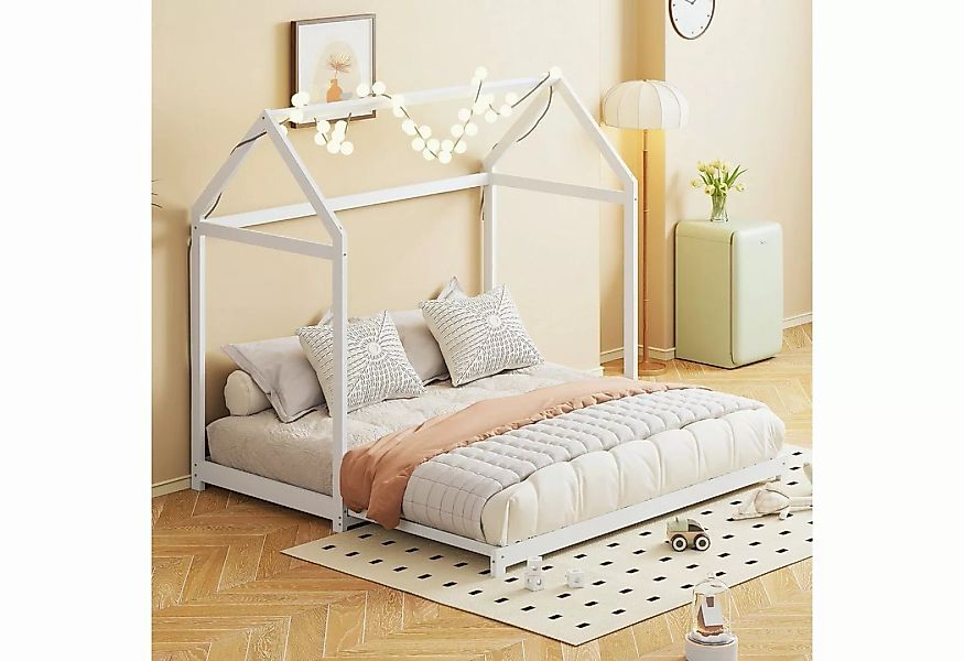 Celya Kinderbett Ausziehbares Kinderbett 90/180 x 190 cm Schlafsofa, weiß, günstig online kaufen