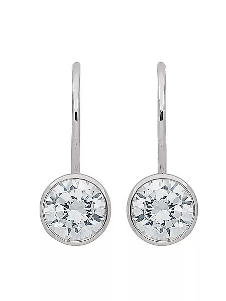 Adelia´s Paar Ohrhänger "925 Silber Boutons Ø 7 mm", mit Zirkonia Silbersch günstig online kaufen