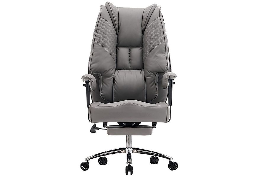 EFOMAO Chefsessel Extra Breit+Stabil, Hochlehner mit Fußstütze Leder, Verst günstig online kaufen