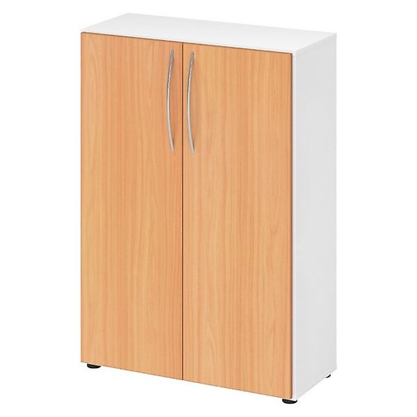 bümö Aktenschrank basic Aktenschrank Dekor: Weiß/Buche günstig online kaufen