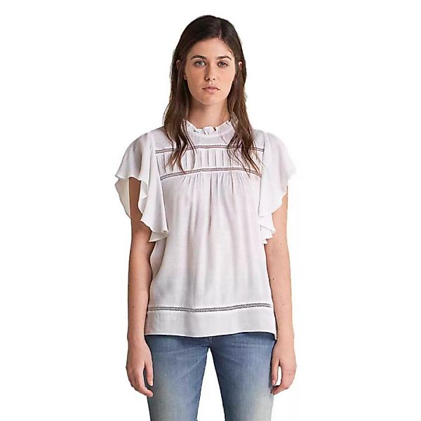 Salsa Jeans Tunika-hemd Mit Blätter-print L White günstig online kaufen