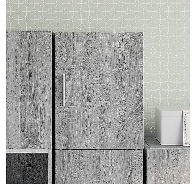 vidaXL Hängeschrank Wandschrank Grau Sonoma 30x42,5x40 günstig online kaufen