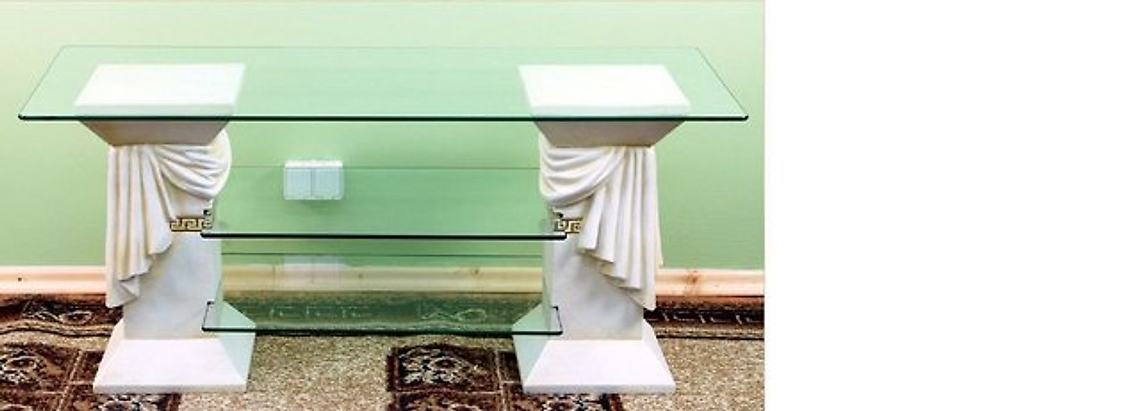 JVmoebel Vitrine Design Vitrine Regal Glas Säule Schrank Vitrinen Regale Sc günstig online kaufen