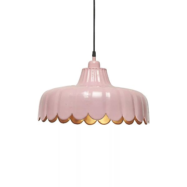 PR Home Hängeleuchte Wells, pink/gold, Ø 43 cm, Metall günstig online kaufen