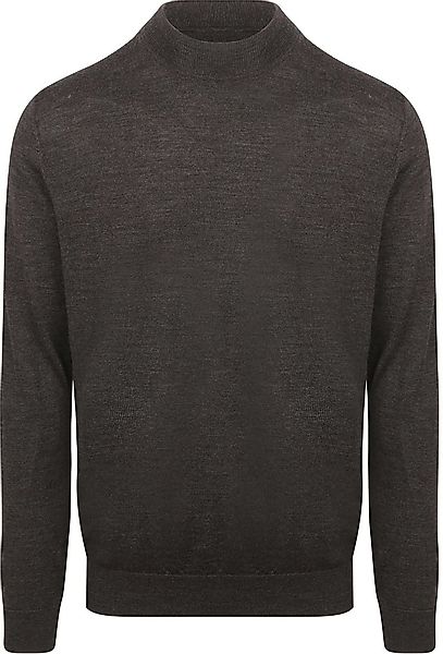 Profuomo Turtleneck Merino Pullover Dunkelbraun - Größe XXL günstig online kaufen